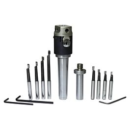 Bohrkopf Set Ausdrehkopfsatz 30mm Mit MK2-Aufnahme - Komplettset Mit Meißeln 30mm Ausdrehkopfsatz Mit MK2 Aufnahme