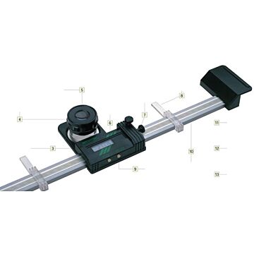 Elektronisches Lineal mit 
Lupe / Mikroskop