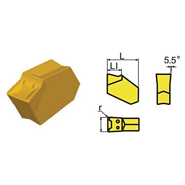 Abstechplatte 3mm HC-P25 beschichtet