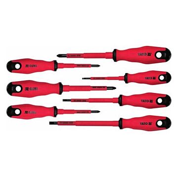 Isolierte VDE Schraubendreher-Satz 7 teilig, 1000 Volt. Zertifiziert iec60900:2008
