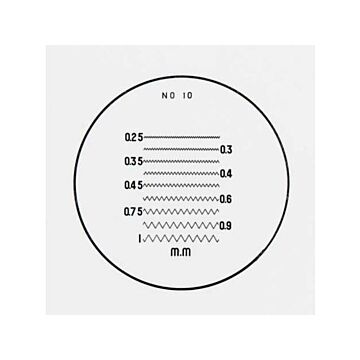 Messplatte für Vergrößerung 7x Typ 10