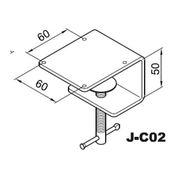 Tischklemme J-C02