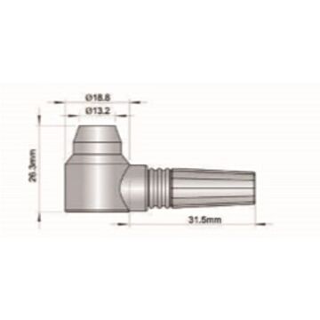 Sonde D5301 geeignet für Echo (E-E) und Transmit-Echo (T-E) für DC-3000C/3020C