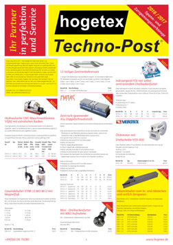 Techno-Post Spannwerkzeuge 2017